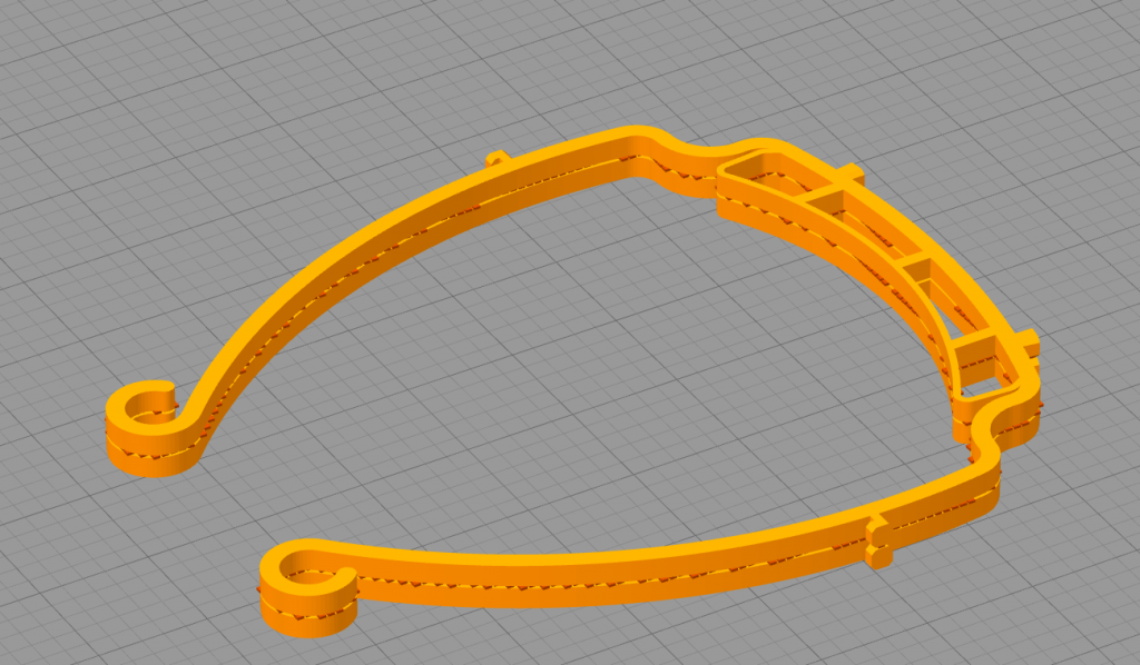 Stacked Pieces with supports